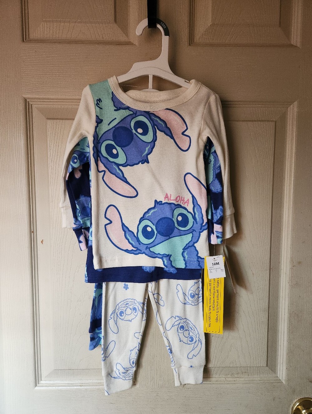 STITCH Aloha 4pc Pajama Set - Long Sleeve & Pants
